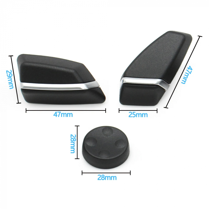 Set 3 Butoane Reglaj Scaun Dedicat BMW F01 F02 F06 F07 F10 F11 F15 F16, Dreapta [2]