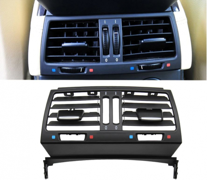 Grila Ventilatie Aerisire Dedicat BMW X5 X6 E70 E71, Central Spate [3]