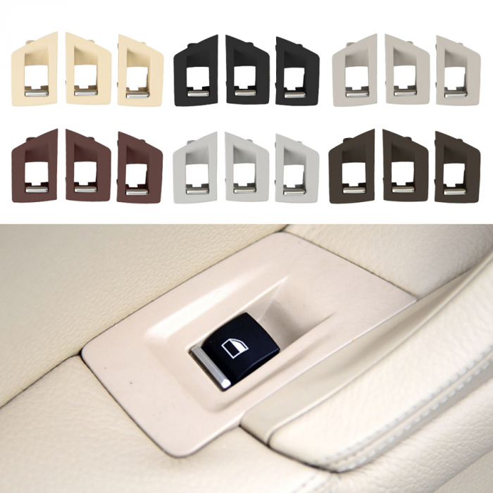 Set 3 Ornamente Butoane Geamuri Pasageri Dedicat BMW Seria 5 F10 F11, Oyster [2]