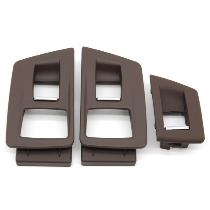 Set 3 Ornamente Butoane Geamuri Pasageri Dedicat BMW Seria 5 F10 F11, cu perdeluta, Moka [1]