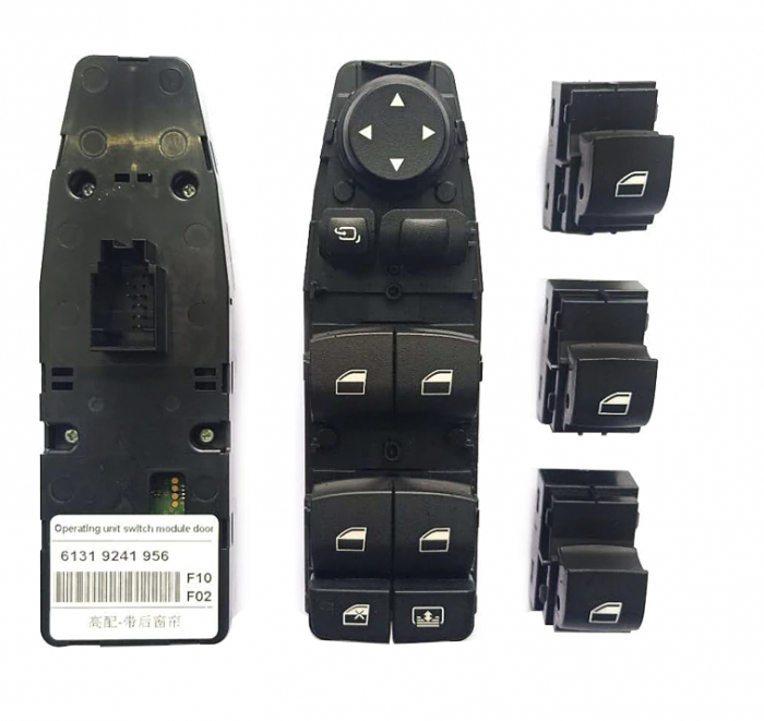 Set 4 Butoane Geamuri Oglinzi Usa Portiera Dedicat BMW F01 F02 F07 F10 F11 F25, cu buton perdeluta  [2]