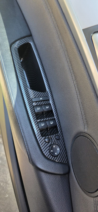 Set 4 Manere Complete Usi Dedicat BMW X5 X6 E70 E71, Negru Carbon [3]