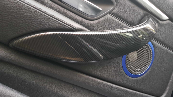 Set 4 Manere Exterior Usa Portiera Dedicat BMW F30 F31 F34 F35 F36, Negru Carbon [6]