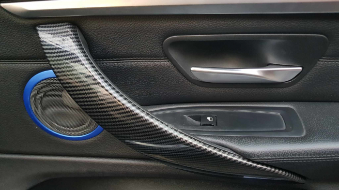 Set 4 Manere Exterior Usa Portiera Dedicat BMW F30 F31 F34 F35 F36, Negru Carbon [7]