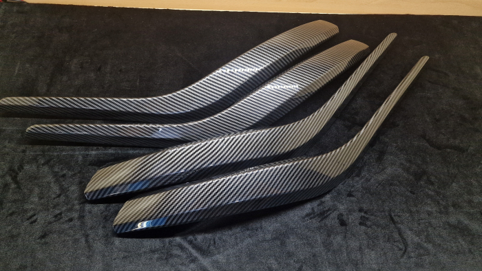 Set 4 Manere Exterior Usa Stanga Dreapta Dedicat BMW X1 E84, Negru Carbon [3]
