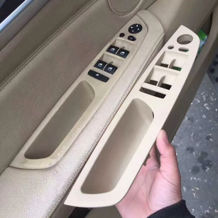Set 4 Manere Interior Usa Dedicat BMW X5 X6 E70 E71, Bej [3]