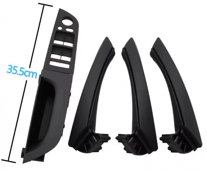 Set 4 Manere Usi Dedicat BMW Seria 3 E90 E91, Negru [2]