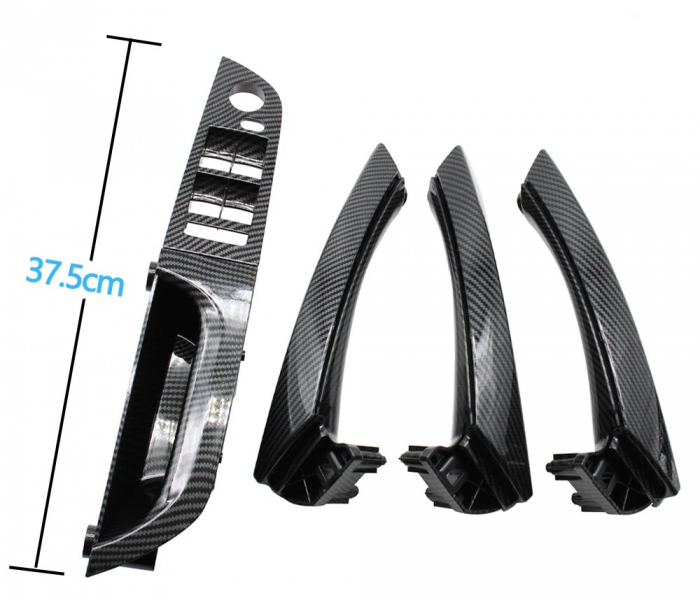 Set 4 Manere Usi Dedicat BMW Seria 3 E90 E91, Negru Carbon [2]