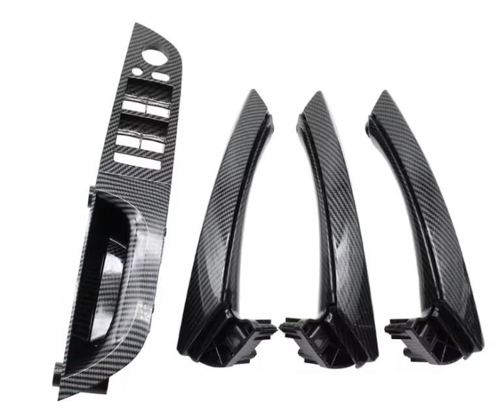 Set 4 Manere Usi Dedicat BMW Seria 3 E90 E91, Negru Carbon [1]