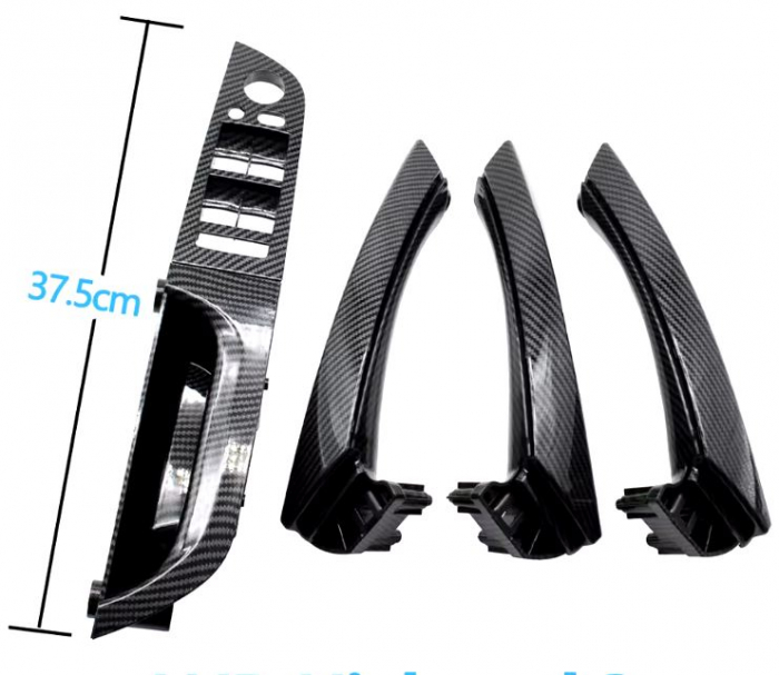 Set 4 Manere Usi Dedicat BMW Seria 3 E90 E91, Negru Carbon [2]