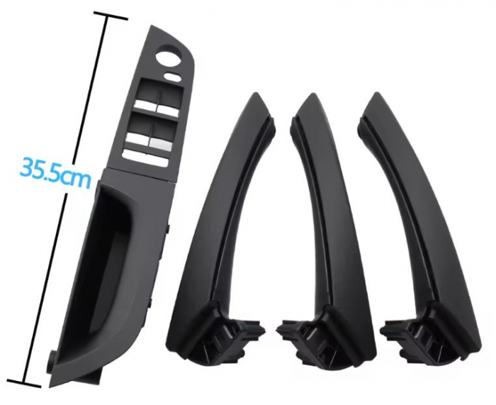 Set 4 Manere Usi Dedicat BMW Seria 3 E90 E91, Negru [2]