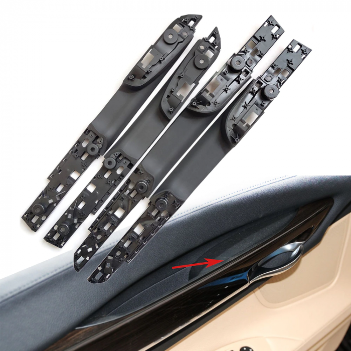 Ansamblu Maner Usa Portiera Dedicat BMW Seria 7 F01 F02, Stanga Fata, Negru [2]