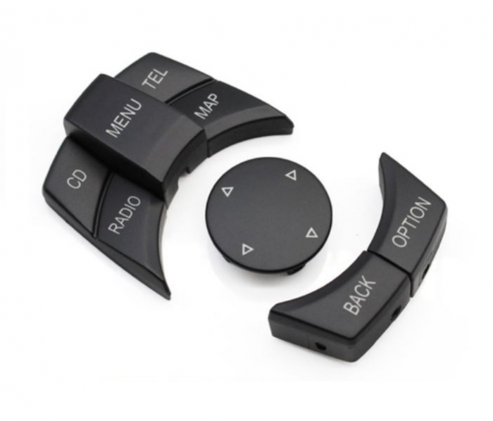 Set 6 Butoane Consola Multimedia iDrive Dedicat BMW Seria E E81 E82 E87 E88 E90 E91 E92 E60 E61 E63 E84 E89 E70 E71, cu buton CD [6]