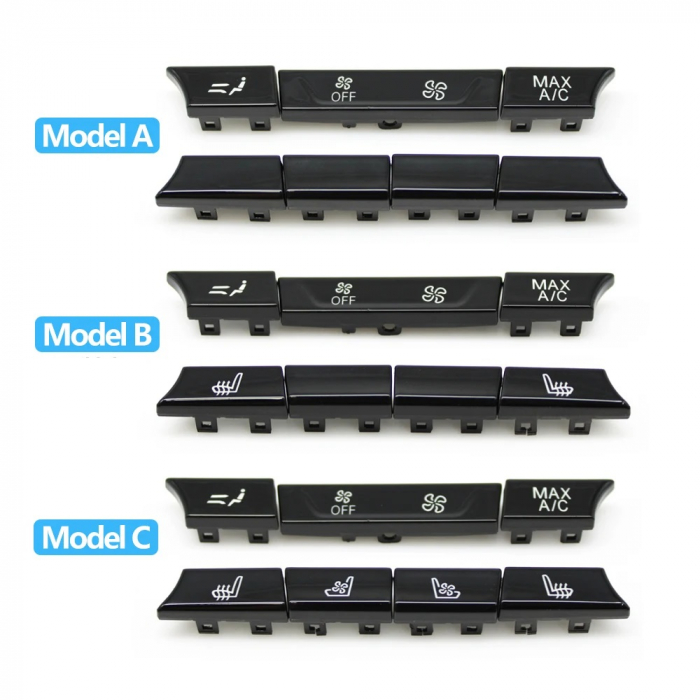 Set 7 Butoane Panou Clima Ventilatie Spate Dedicat BMW G30 G31 6GT  G32 G11 G12 F90 M5, Model C [3]