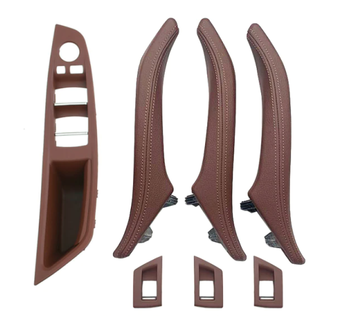 Set 7 Manere Complete Usi Portiere Dedicat BMW Seria 5 F10 F11, Rosu Maro [1]