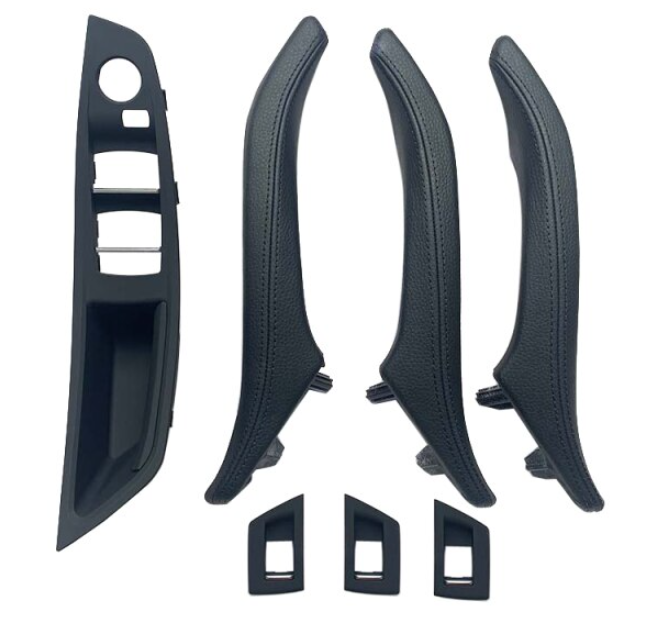 Set 7 Manere Complete Usi Portiere Dedicat BMW Seria 5 F10 F11, Negru [1]