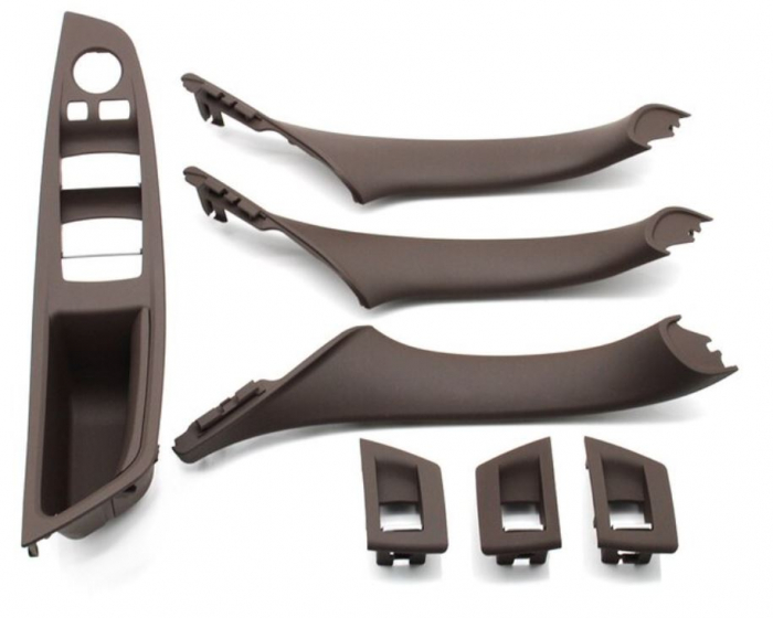 Set 7 Ornamente Manere Interioare Dedicat BMW Seria 5 F10 F11, Moka [1]