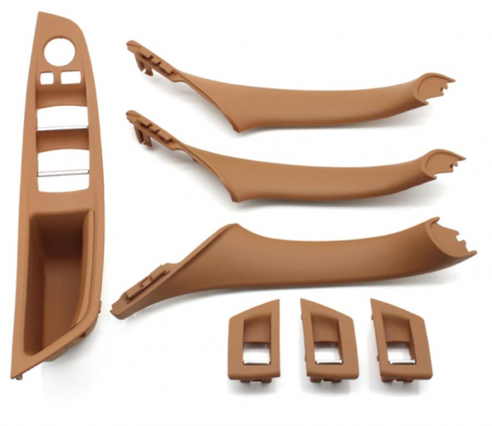 Set 7 Ornamente Manere Interioare Dedicat BMW Seria 5 F10 F11, Champagne [1]