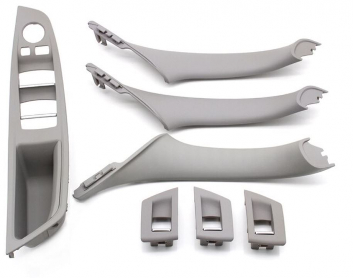 Set 7 Ornamente Manere Interioare Dedicat BMW Seria 5 F10 F11, Gri [1]