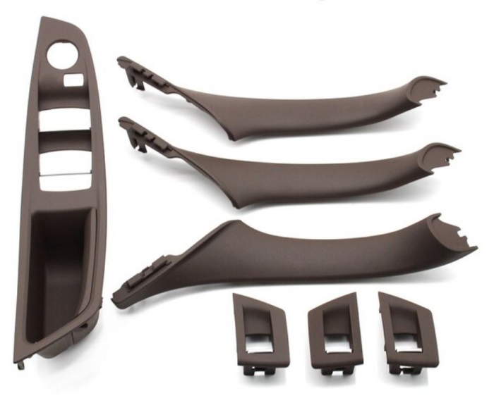 Set 7 Ornamente Manere Interioare Dedicat BMW Seria 5 F10 F11, Moka [1]