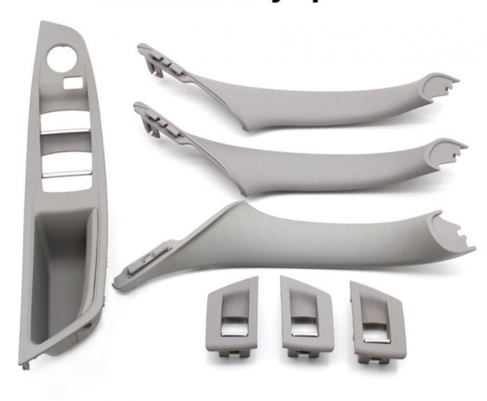 Set 7 Ornamente Manere Interioare Dedicat BMW Seria 5 F10 F11, Gri [1]