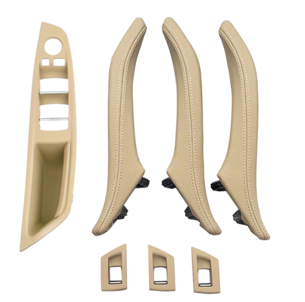 Set 7 Manere Complete Usi Portiere Dedicat BMW Seria 5 F10 F11, Bej [1]