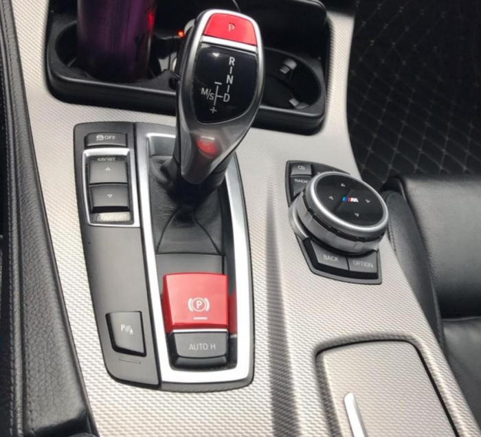 Buton Capac Frana Parcare Parking Dedicat BMW F01 F02 F06 F12 F07 F10 F11 F25 F26, NonFacelift, Rosu [6]