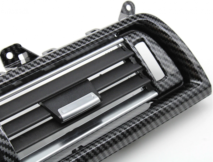 Set 3 Grile Ventilatie Aer BMW Seria 5 F10 F11, Fata, Negru Carbon [2]