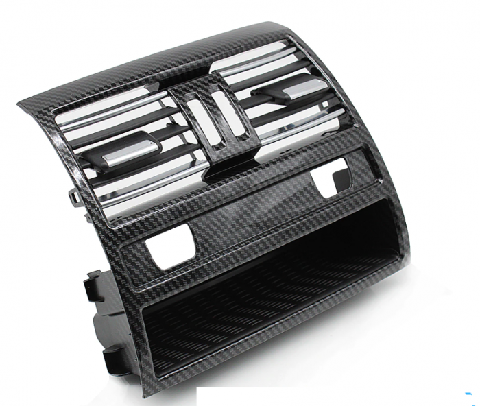 Set 4 Grile Ventilatie Aer BMW Seria 5 F10 F11, Climatronic, Negru Carbon [4]