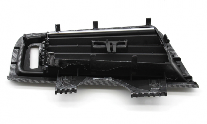 Set 4 Grile Ventilatie Aer BMW Seria 5 F10 F11, Climatronic, Negru Carbon [7]