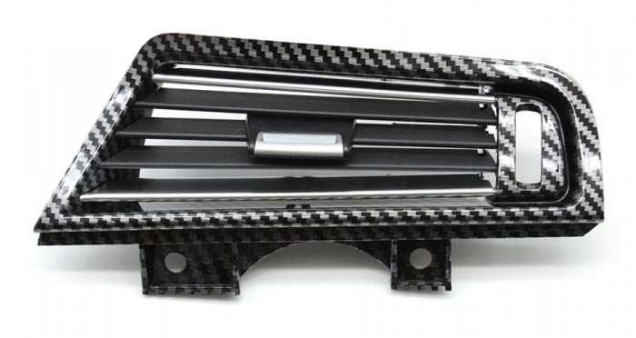 Set 4 Grile Ventilatie Aer BMW Seria 5 F10 F11, Climatronic, Negru Carbon [3]