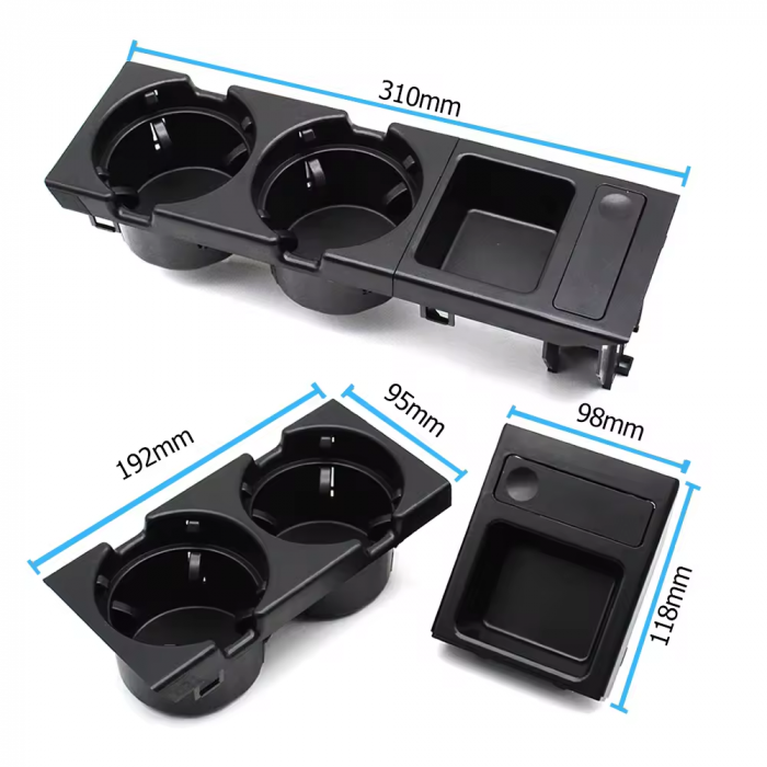 Suport Pahare Dedicat BMW Seria 3 E46, Negru [2]