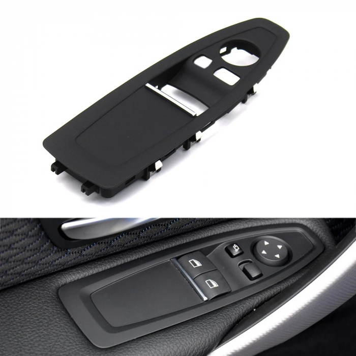 Trim Ornament Butoane Usa Dedicat BMW F21 F22 F23 F87 F32 F33 F83 F82, Stanga, Negru [2]