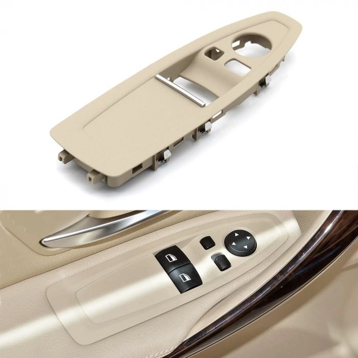 Trim Ornament Butoane Usa Dedicat BMW F21 F22 F23 F87 F32 F33 F83 F82, Stanga, Oyster [2]