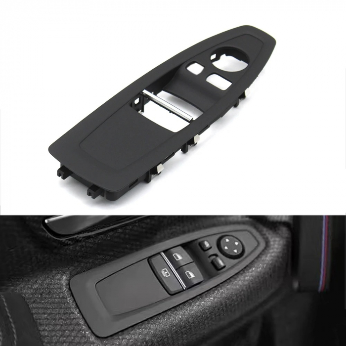 Trim Ornament Butoane Usa Dedicat BMW F21 F22 F23 F87 F32 F33 F83 F82, Stanga, Negru [2]