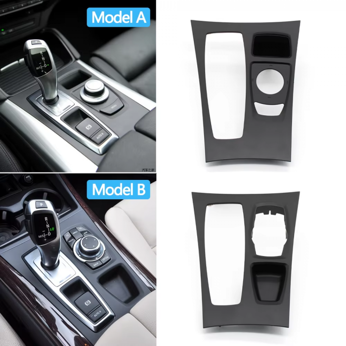 Trim Ornament Consola Centrala Dedicat BMW X5 X6 E70 E71, Negru [2]