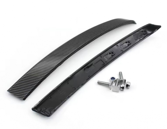 Set 2 Trim Ornament Maner Usa Dedicat BMW Seria 5 E60 E61, Stanga-Dreapta Fata, Negru Carbon [1]
