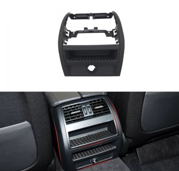 Trim Ornament Rama Grila Ventilatie Dedicat BMW Seria 5 F10 F11, NonFacelift, Negru [2]