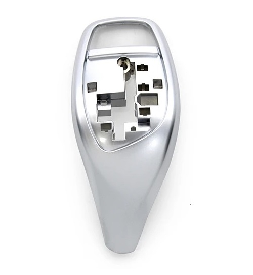Trim Ornament Selector Schimbator Viteze Dedicat BMW F20 F22 F30 F32 F36 F10 F01 F25 F26, SMG, Argintiu [1]