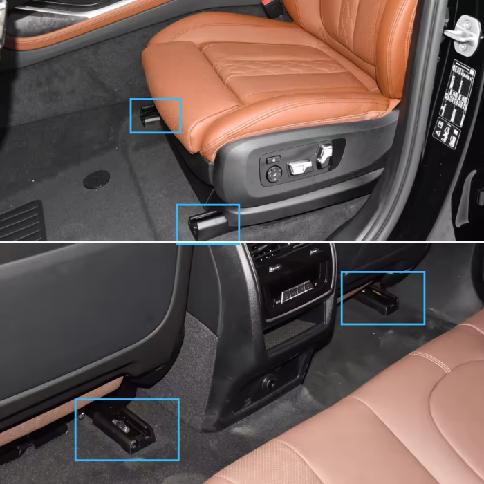 Trim Ornament Sina Scaun Dedicat BMW G05 G06 G07 X5 X6 X7, Dreapta Spate, Negru [3]