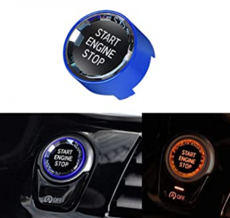 Buton Start Stop Cristal Fseries F30 F34 F36 F15 F16, Albastru [1]