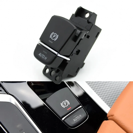 Bloc Comutator Buton Frana AutoH Dedicat BMW 5 6GT X3 X4 G30 G31 G32 G01 G02 F97 F98, Negru [4]
