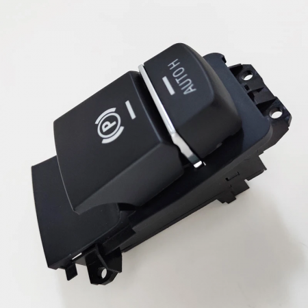 Bloc Comutator Buton Frana AutoH Dedicat BMW Seria 5 6 7 GT F01 F02 F06 F07 F10 F11 F12 F13, Facelift, Negru [3]
