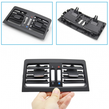 Grila Ventilatie Aer Dedicat BMW Seria 3 E90 E91, Central-Spate, Negru [1]