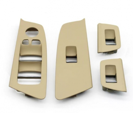 G30 G31 F90 F99 - Trim Masca Rama Butoane Geamuri Oglinzi Usa Portiera Dedicat BMW Seria 5 G30 G31 M5 F90, Bej