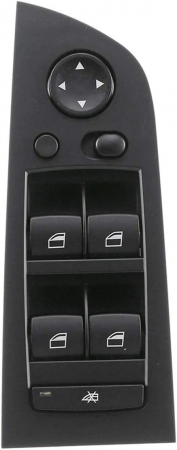 Bloc Comutator Butoane Geamuri Oglinzi Usa Portiera Dedicat BMW Seria 3 E90 E91, cu buton oglinzi, Negru [1]