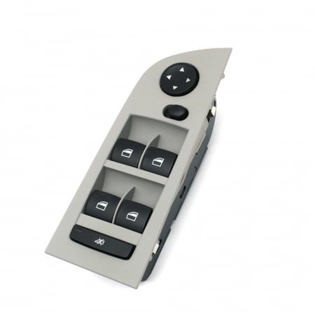 cu BLOC ELECTRIC - Bloc Comutator Butoane Geamuri Oglinzi Usa Portiera Dedicat BMW Seria 3 E90 E91, fara buton oglinzi, Gri
