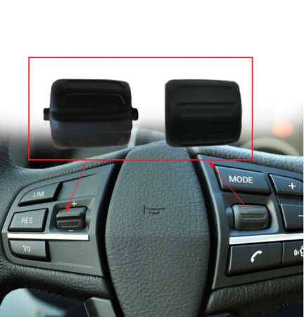 Set 2 Butoane Rotite Pilot Automat Cruse Control Volan Stock BMW F01 F02 F07 F10 F11 F12 F13 F20 F21 F30 F31 F34 F35 F36, Negru [2]
