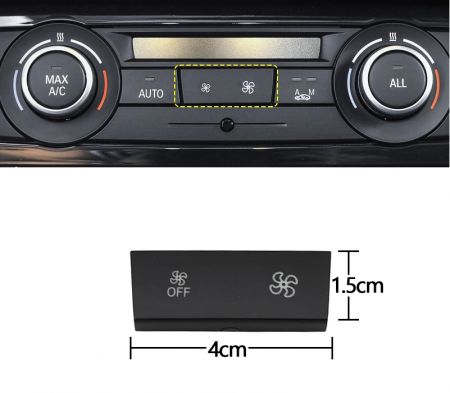 Buton Capac Consola Bord Volum Ventilatie Aer AC Aerisire BMW X1 E84 X3 F25 [2]