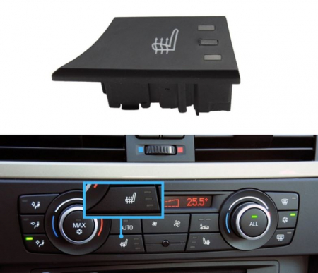 Buton Capac Consola Clima Ventilatie Aer BMW E90 E91 E92 E93 E82 E84 F25, Incalzire scaun Stanga [1]